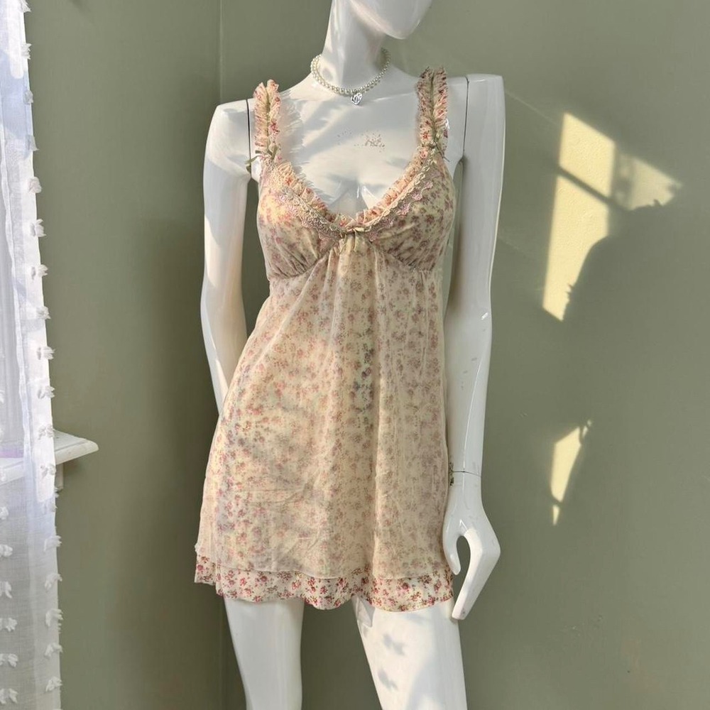 In‎ Bloom by Jonquil Floral Babydoll Slip Dress Size: Medium (fits Small–Medium)